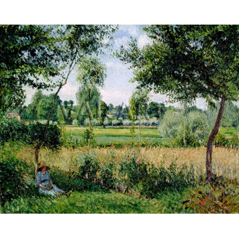 Репродукции на картини: Ефект на утринна слънчева светлина, Ерани (1899) – Камий Писаро